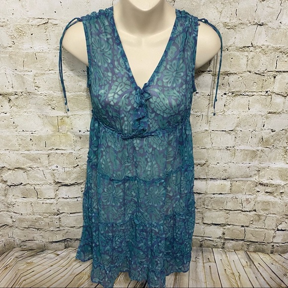 NWT American Eagle Floral Sheer Dress Coverup - Picture 1 of 5